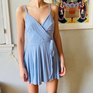 Kimchi Blue Veruca Skorted Wrap Romper